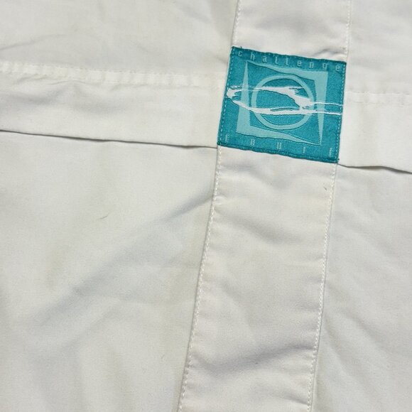 Vintage 90s Nike Challenge Court Tennis Jacket Mens Medium White Windbreaker Zip - Picture 4 of 15